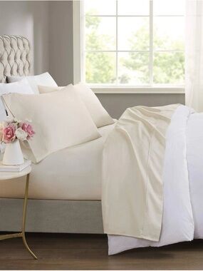 600 TC Cooling Cotton Blend Solid 16 Inch Deep Pocket, Beautyrest